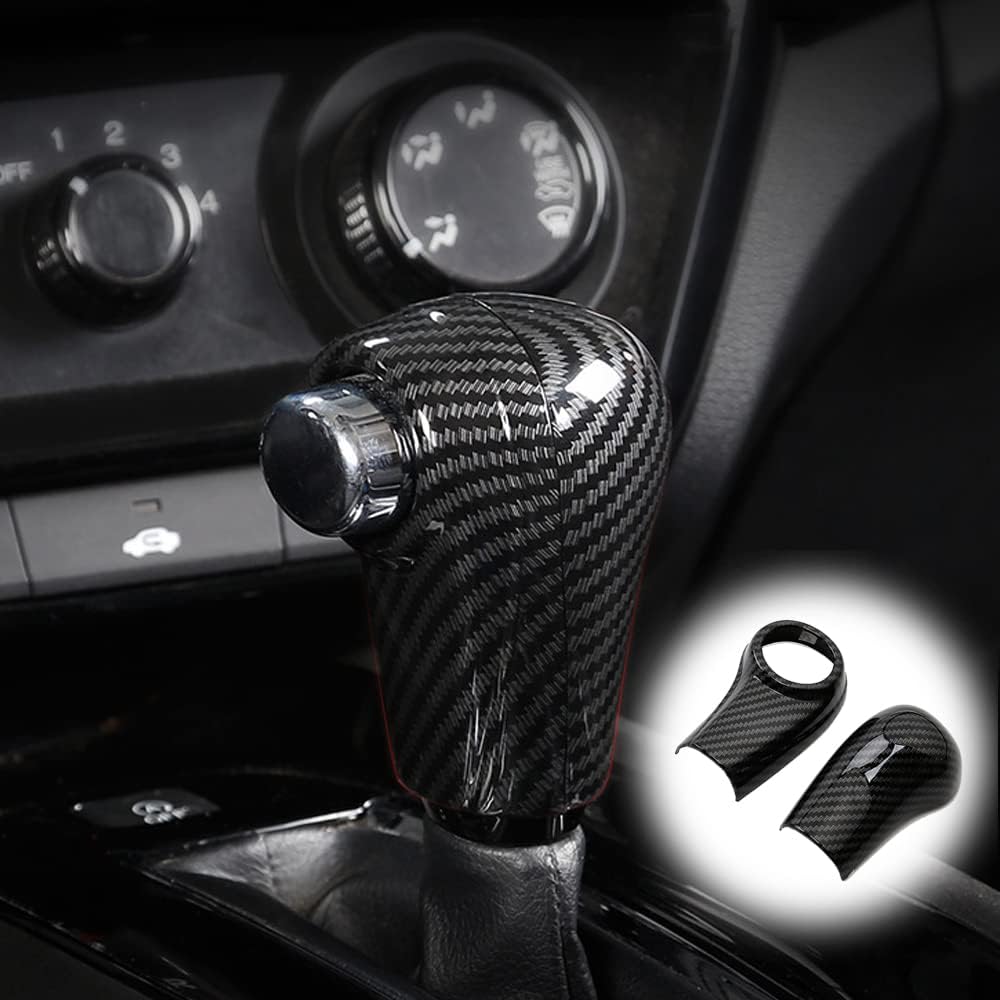 ABS Carbon Fiber Gear Shift Knob Cover Trim Sticker for Honda HRV U585