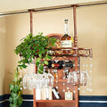 Black Iron Wall Mounted Wine Rack K312