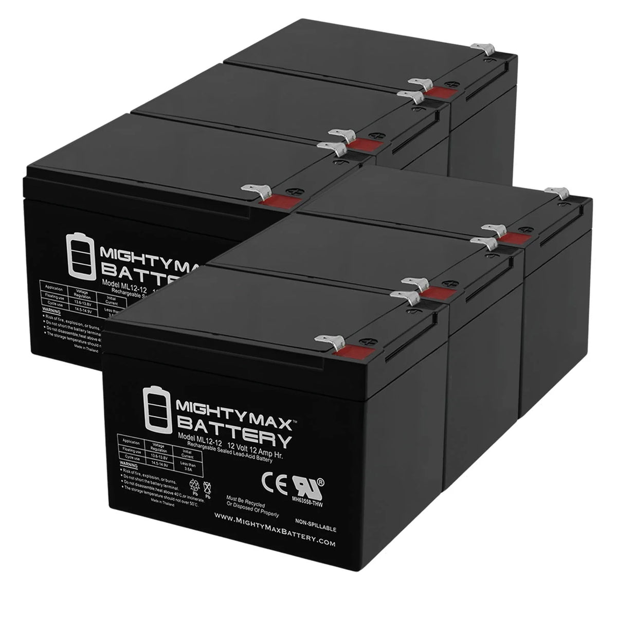 12V 12AH Deep-Cycle Rechargeable Battery Z3217