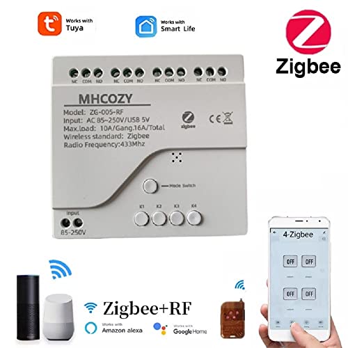 Zigbee Wireless RF Remote Control Relay Switch 85-250V 4CH K918120