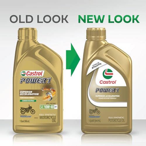 10W-50 Full Synthetic Motorcycle Oil, 1 Quart, Pack of 6 L6495