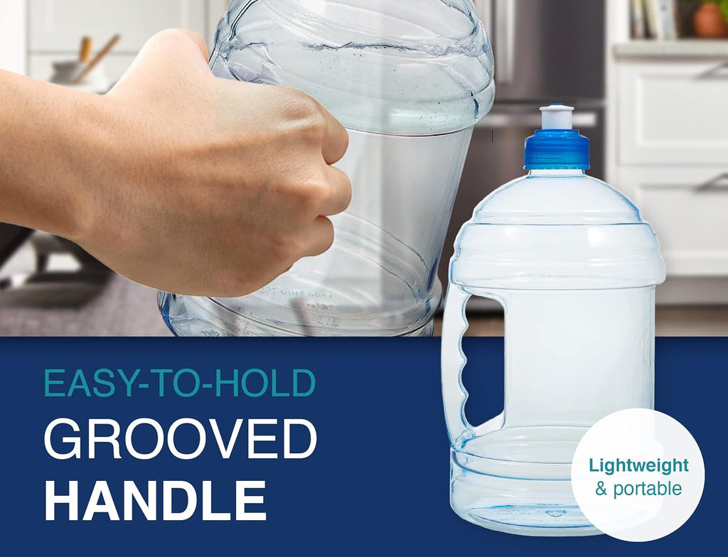 2.2 Liter Clear Plastic Water Bottle with Push Cap O94069