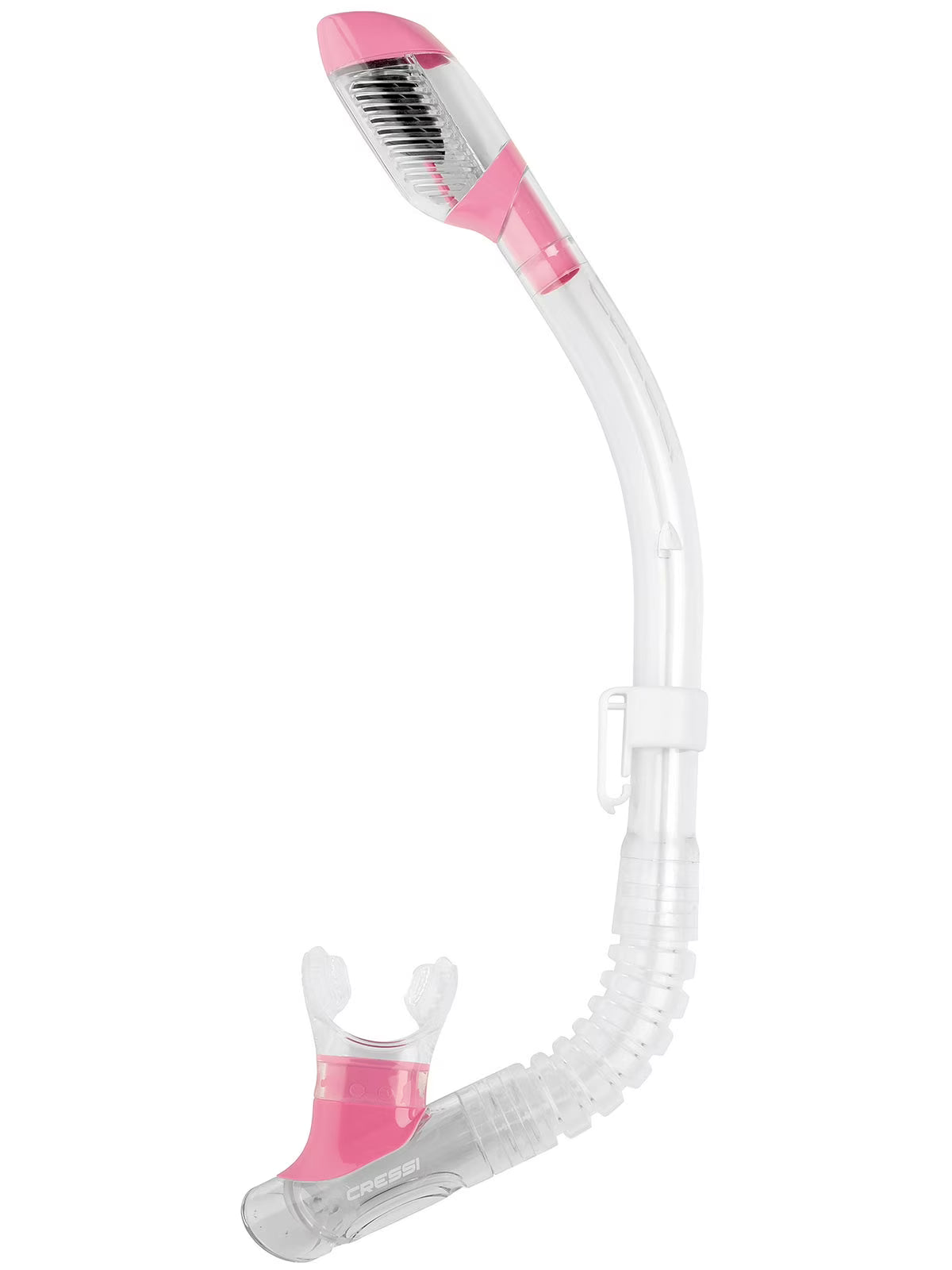 Kids Silicone Dry Snorkel Clear/pink W604