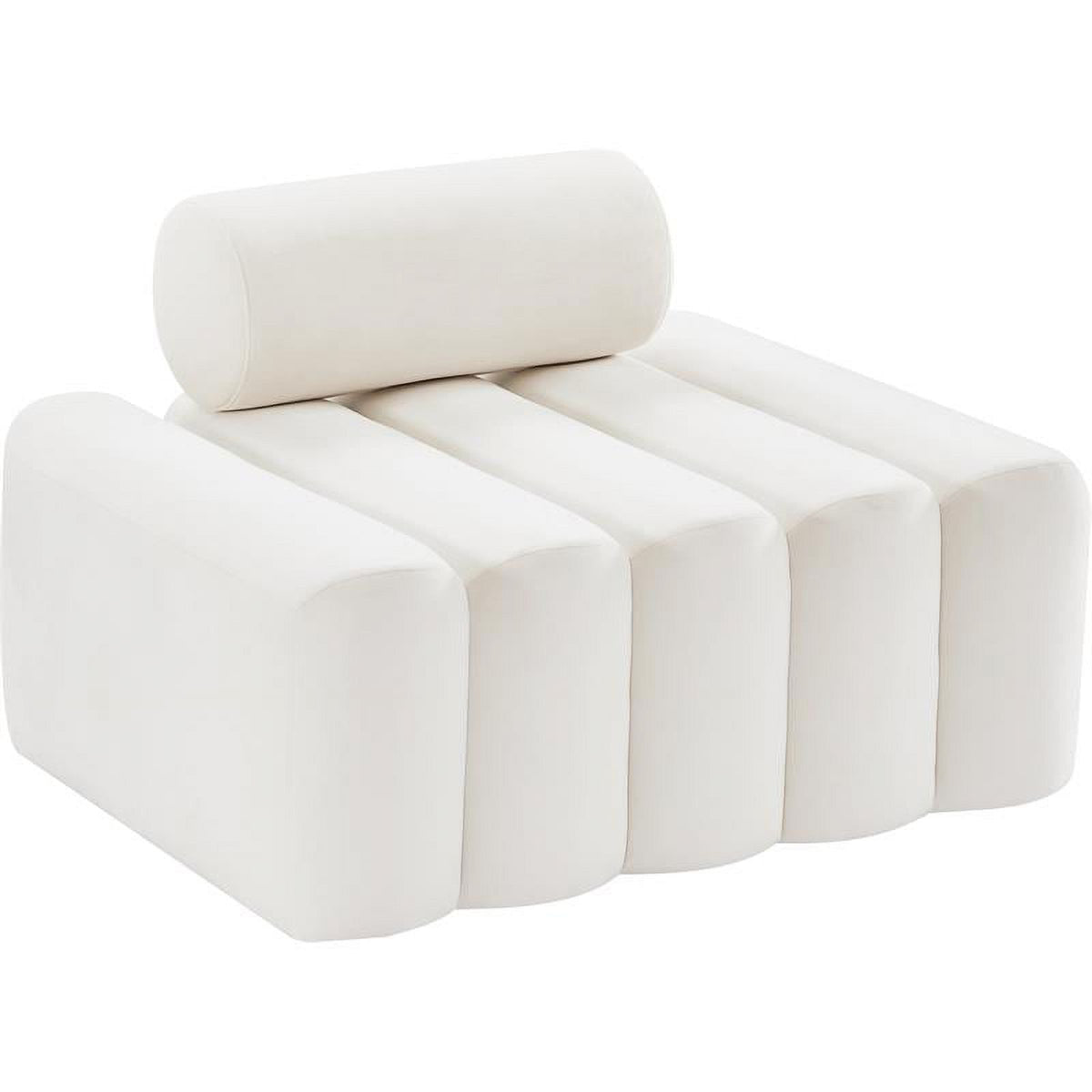 Cream Velvet Chair V5114