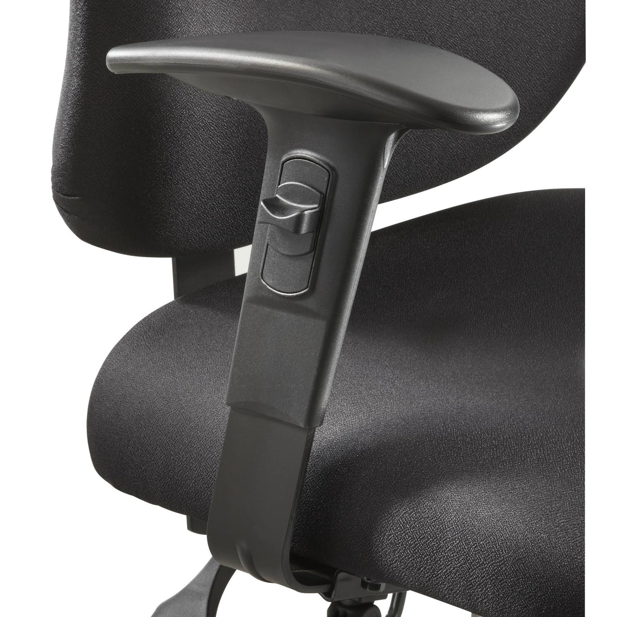 Height/Width-Adjustable T-Pad Arms Black 1 Pair I4066
