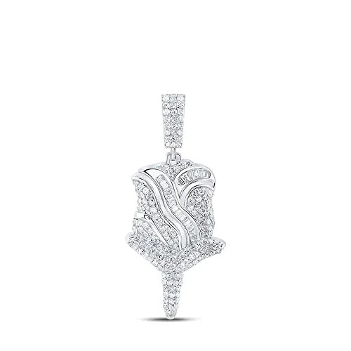 Round Diamond Rose Pendant S457452