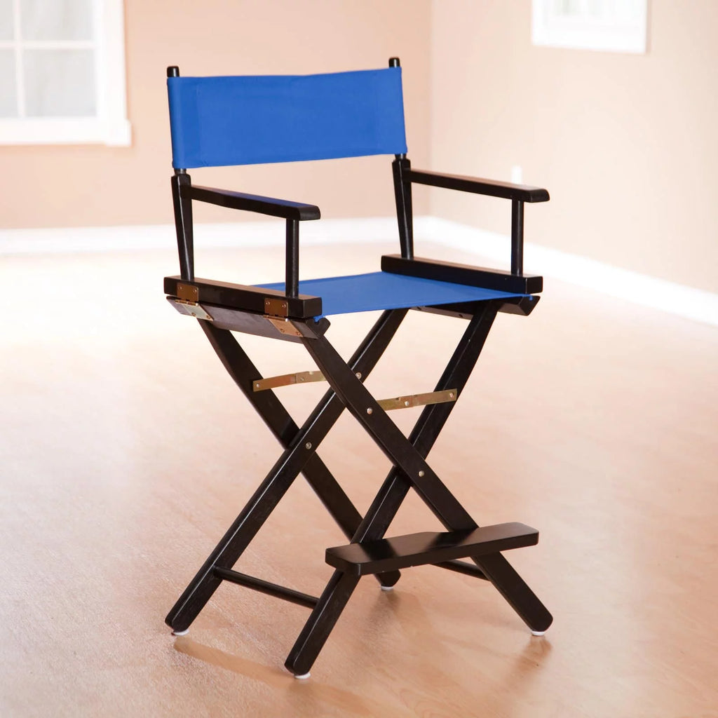 24" Director's Chair Navy Blue Canvas Q77902