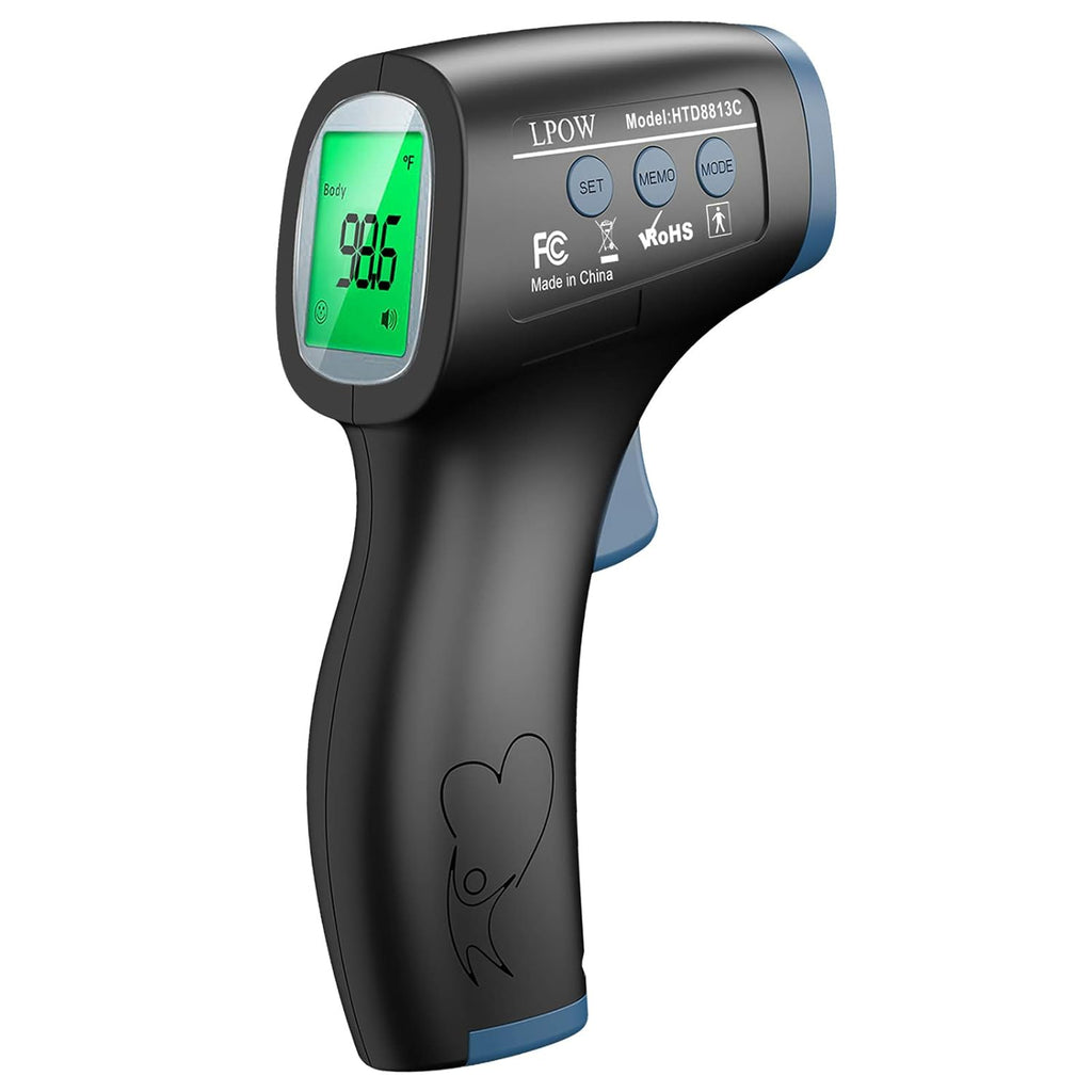 Touchless Infrared Digital Thermometer, Black Q6358
