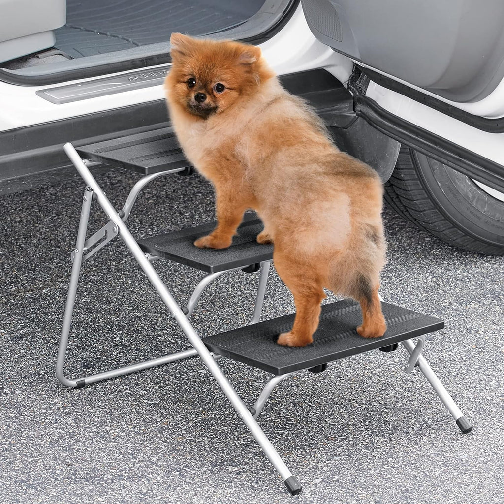 Foldable Portable 3-Step Pet Car Steps Pack of 2 T390