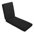 Chaise Lounge Cushion Canvas Black X2308