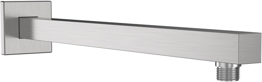 Brushed Nickel 16 Inches Shower Extension Arm with Flange, Pack of 2 Z385