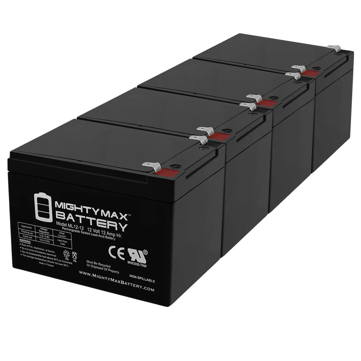 12V 12AH Deep-Cycle Rechargeable Battery Z3217