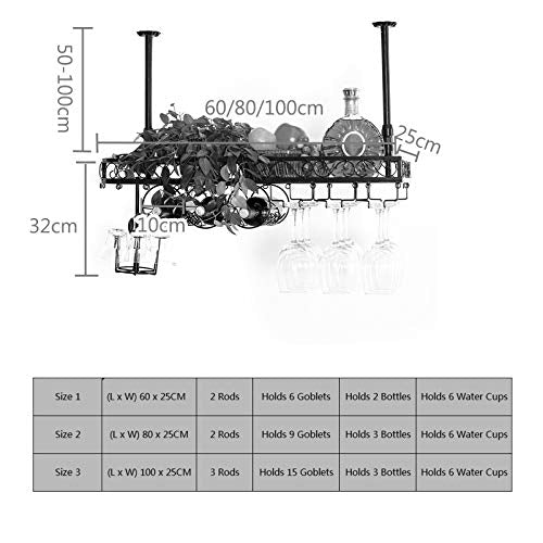 Black Iron Wall Mounted Wine Rack K312