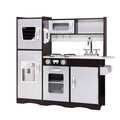 Black Kids Kitchen Set Pretend Play Food Toys H26450