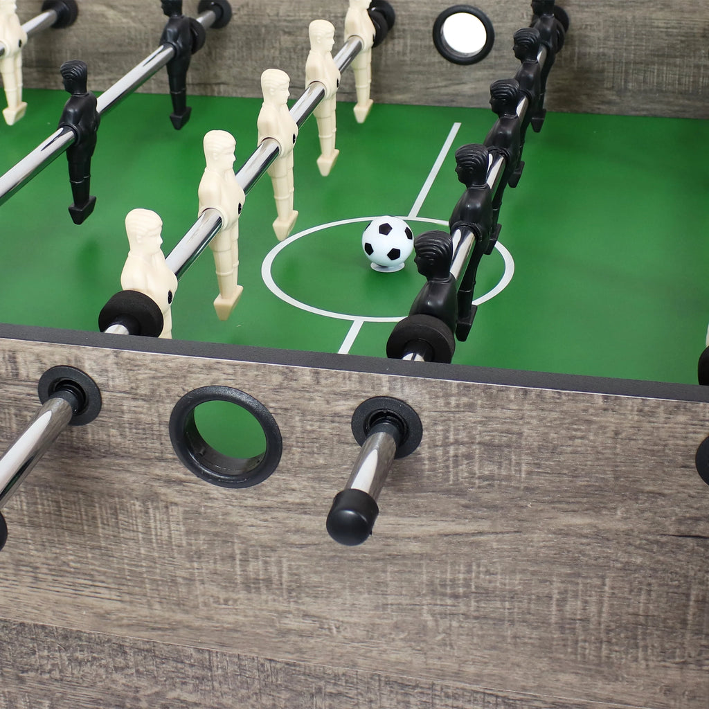5-in-1 Multi-Game Table with Billiards, Push Hockey, Foosball, Ping Pong, and Basketball X713