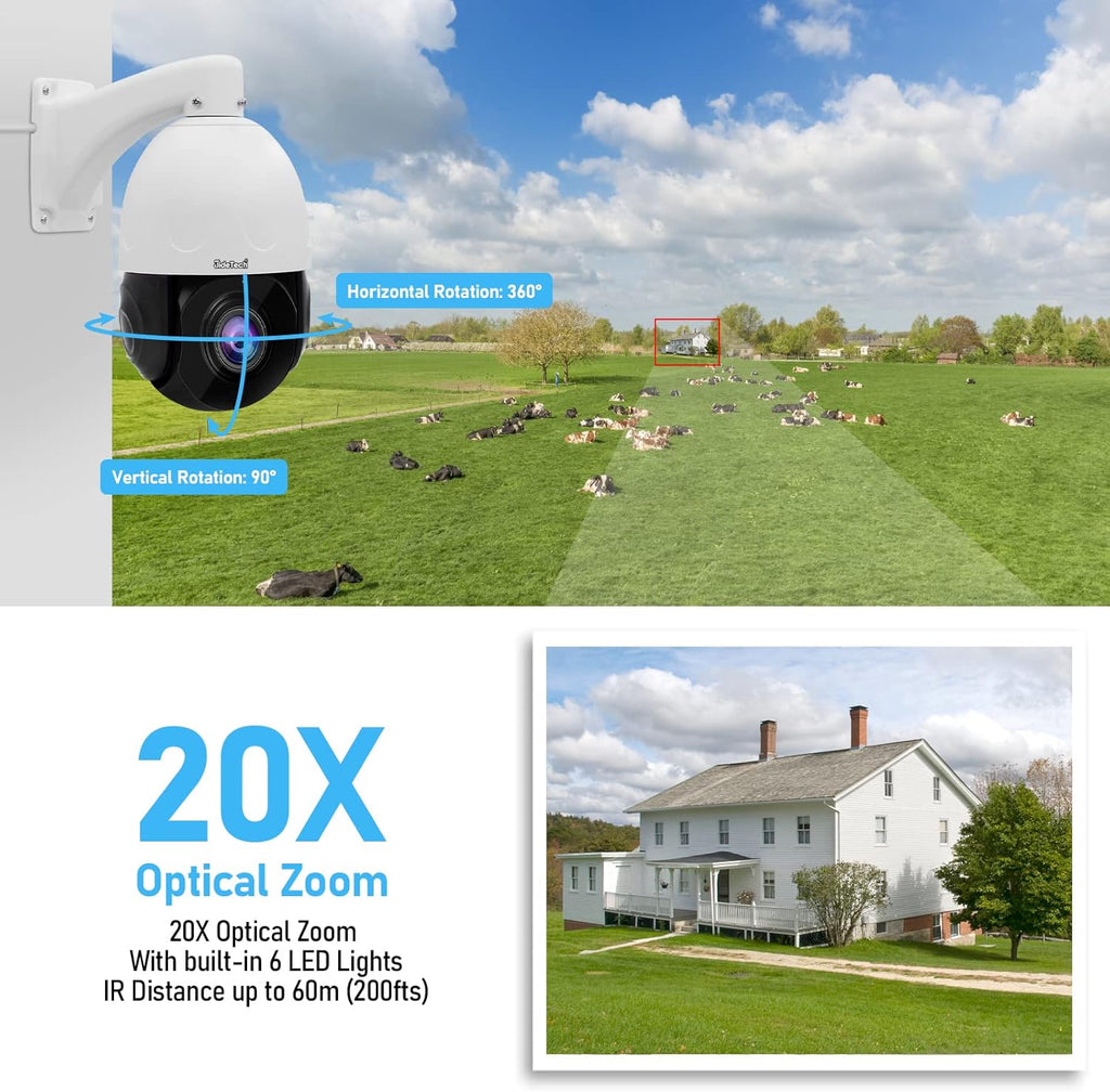 5MP PTZ POE Camera with 20X Optical Zoom A2925