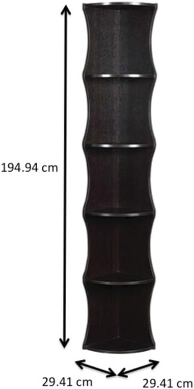 5-Shelf Corner Bookcase T886070