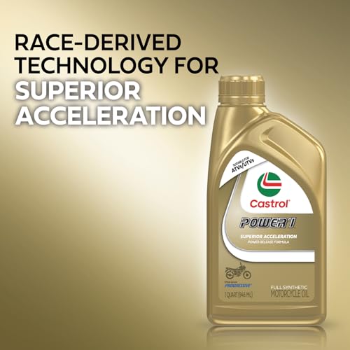 10W-50 Full Synthetic Motorcycle Oil, 1 Quart, Pack of 6 L6495