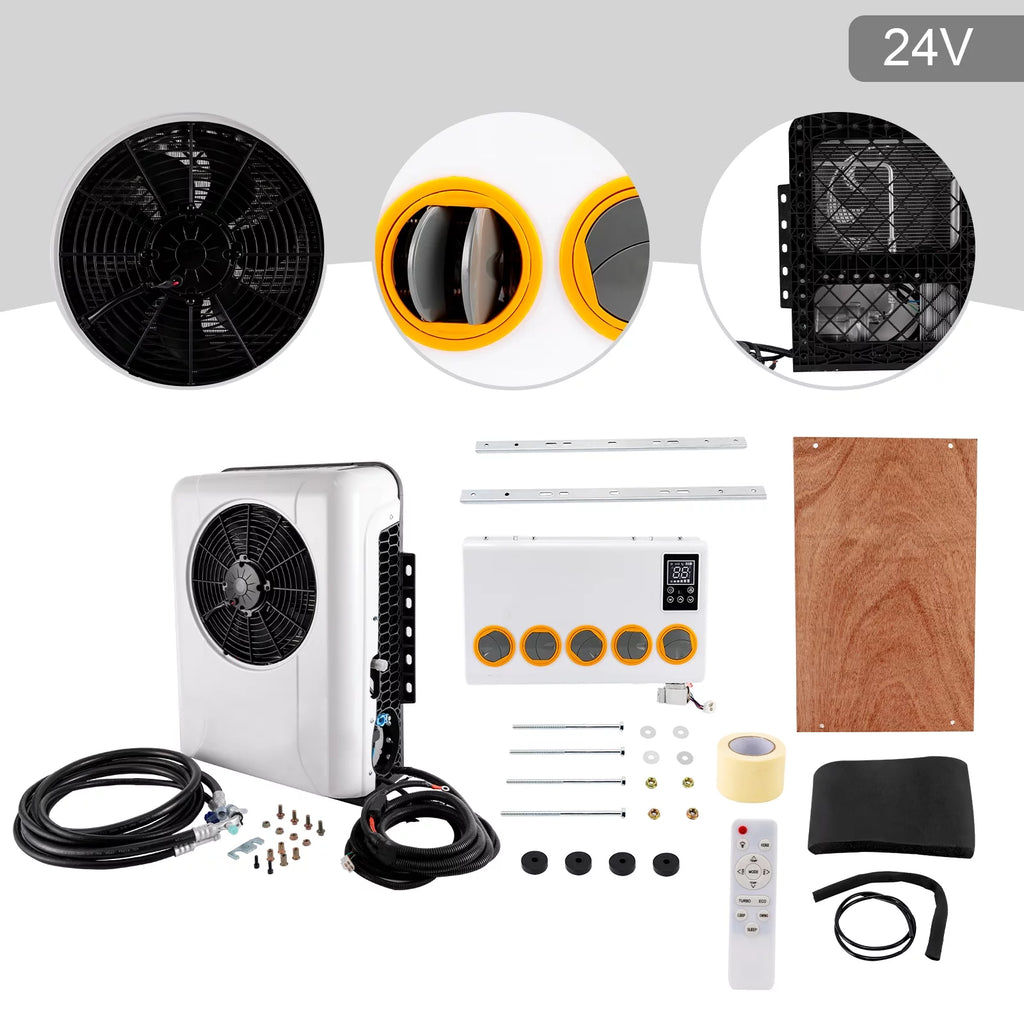 24V Truck Cab Air Conditioner Split AC Kit Q282