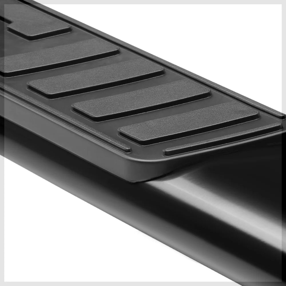 Black 5" Oval Side Step Nerf Bar Running Board F737017