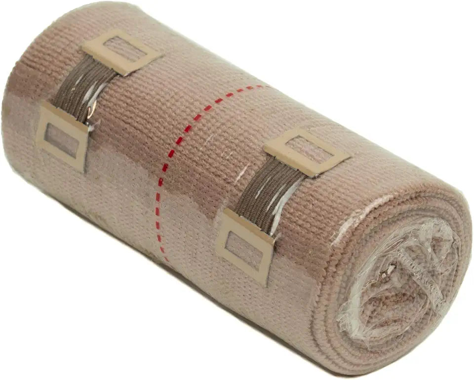 Latex-Free Elastic Bandage, 4" Width, 5yds. Length, Pack of 10 I698967