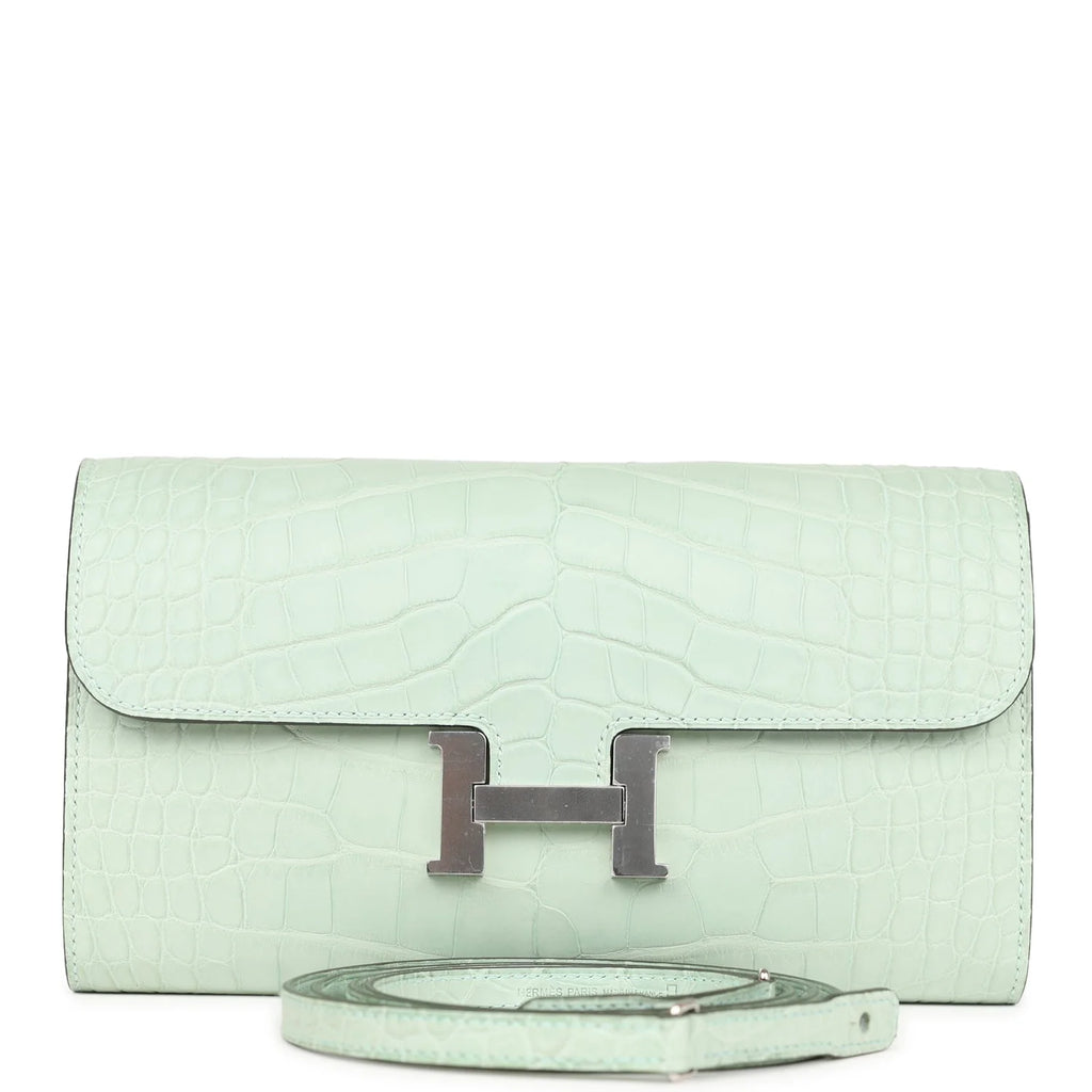 Vert D'eau Matte Alligator Wallet B8818