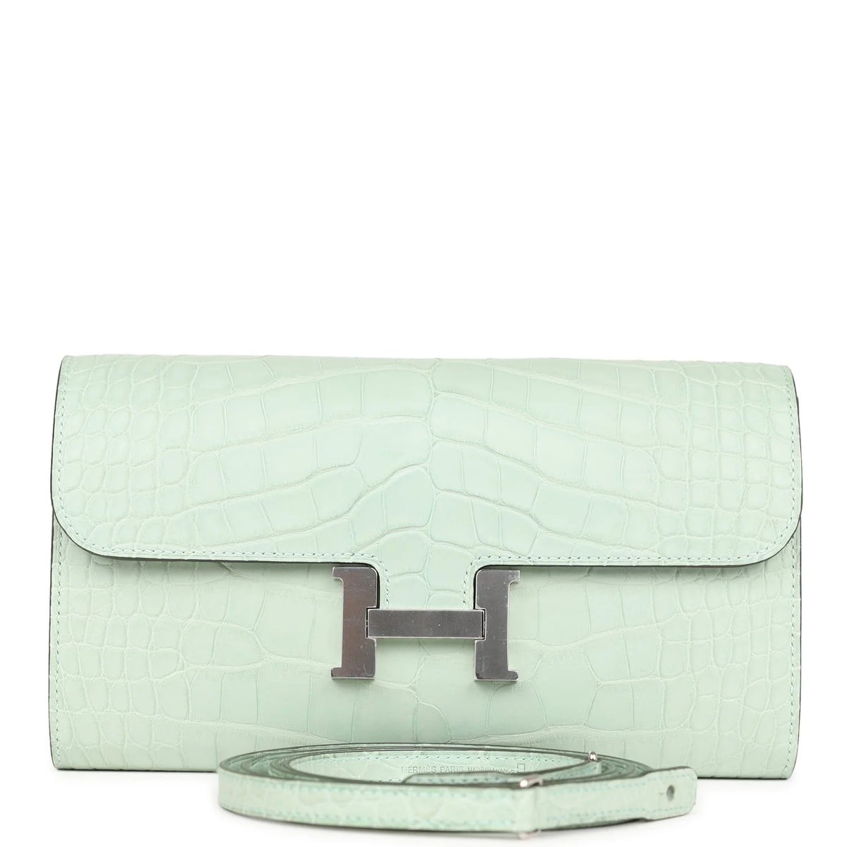 Vert D'eau Matte Alligator Wallet B8818