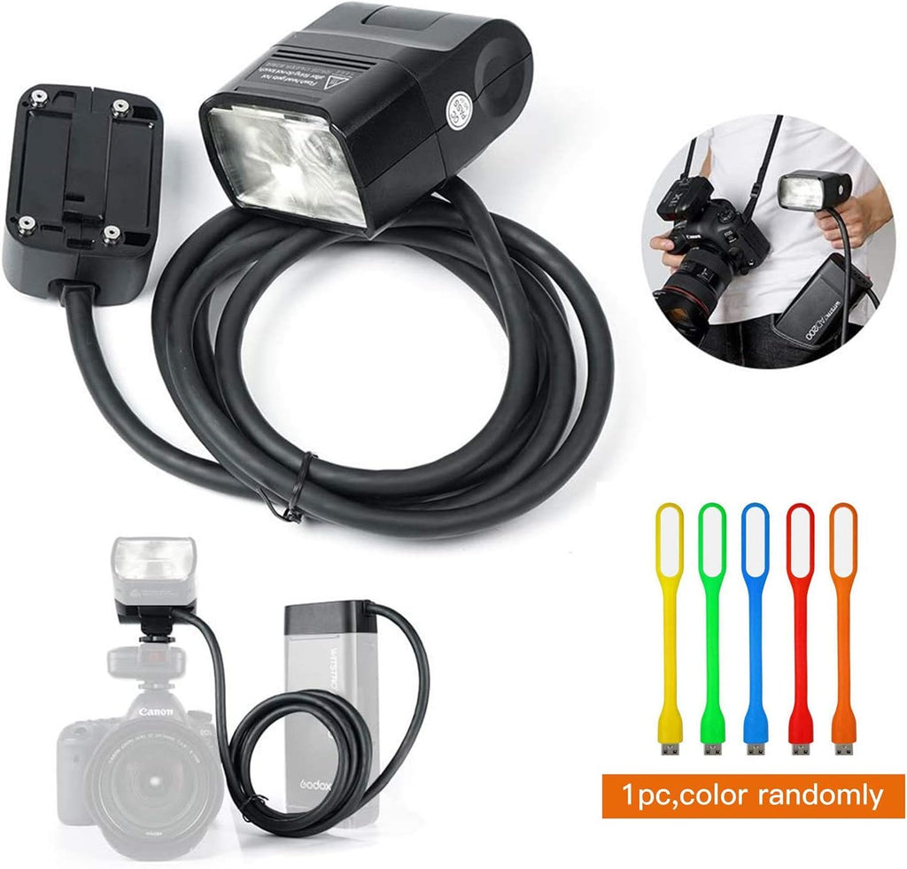 200W Extension Flash Head with 2M Cable Portable Off-Camera Light Lamp Z65804