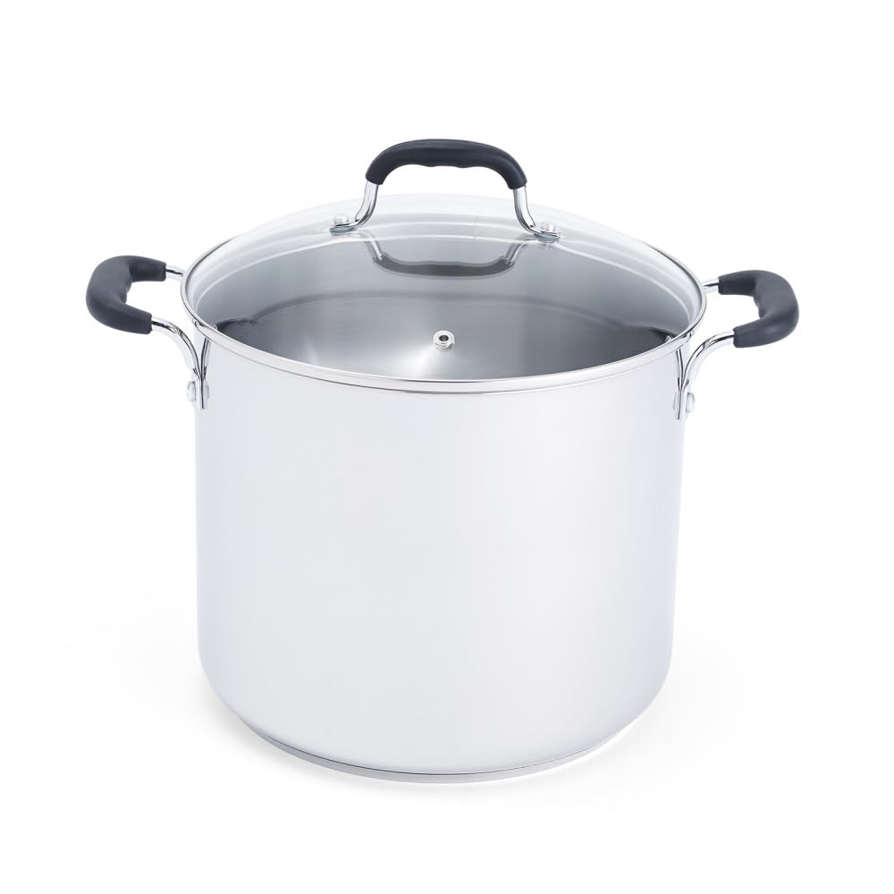Stainless Steel 12 qt Stock Pot with Lid R2028