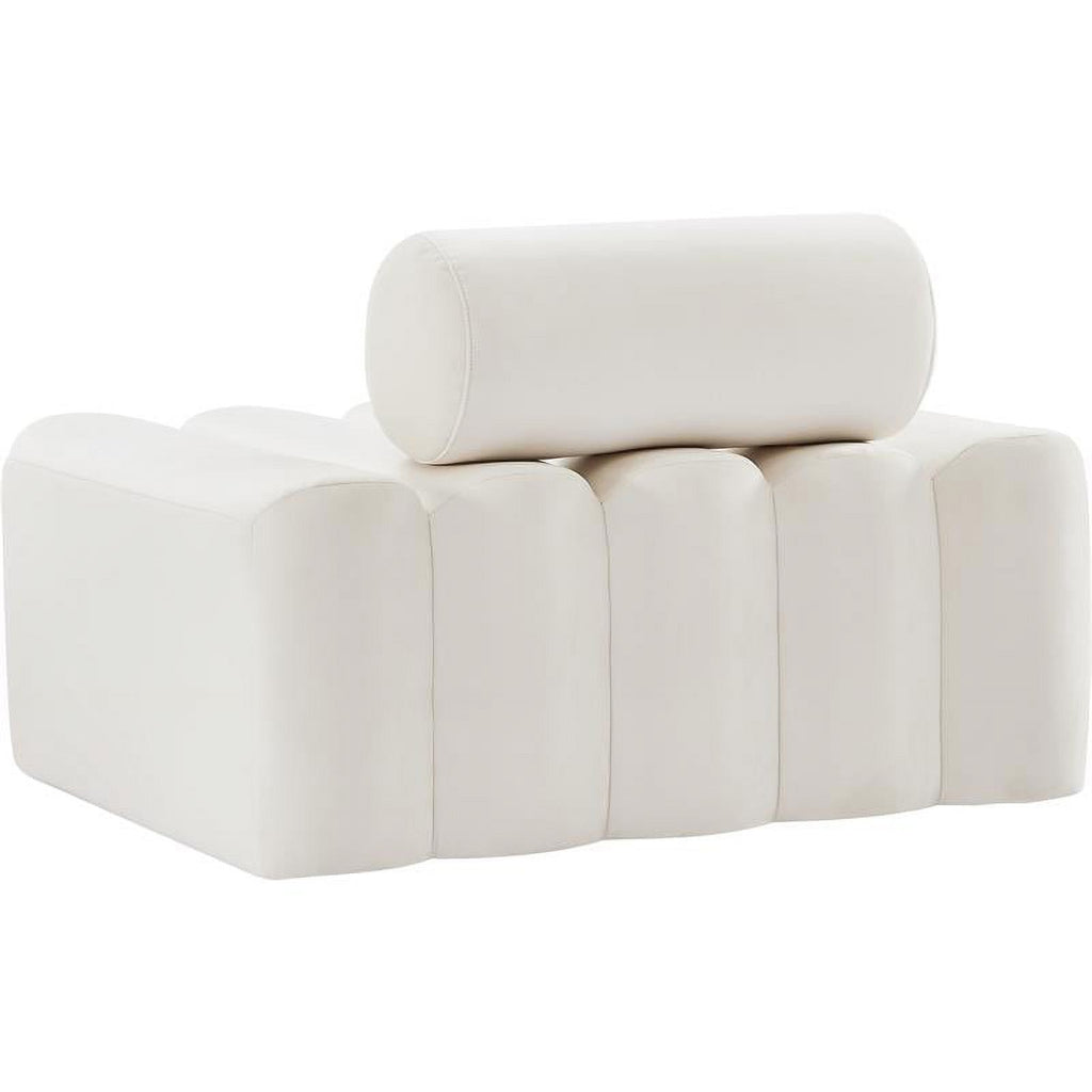 Cream Velvet Chair V5114