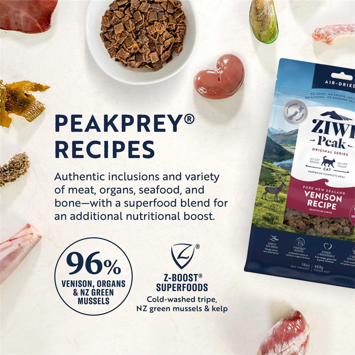 Air Dried Venison Cat Food S632