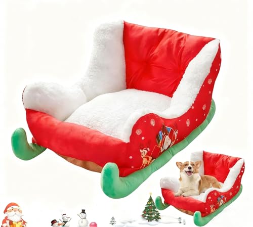 Plush Christmas Dog Bed K777