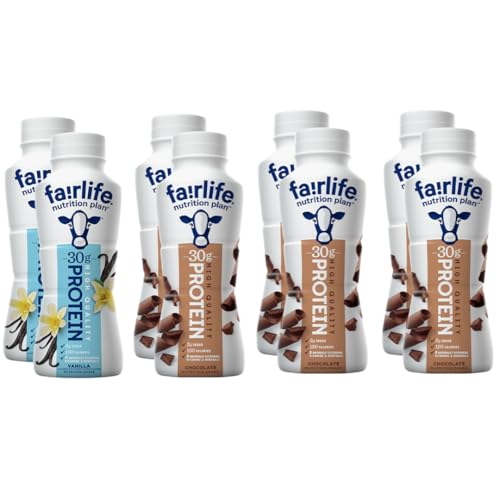 High Protein Shake Variety Pack Chocolate & Vanilla 11.5 Fl Oz 8 Pack C96643
