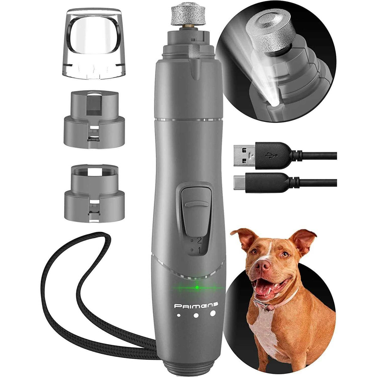 Dog Nail Grinder with LED Light Z421
