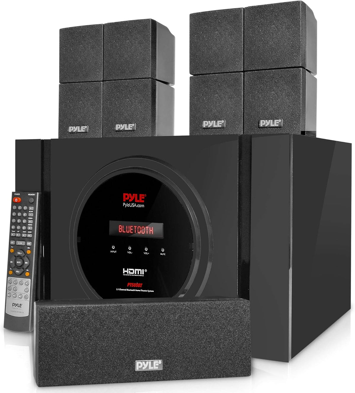 5.1 Channel Bluetooth Home Theater Speaker System with Subwoofer K5801