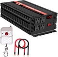 1000 Watt Pure Sine Wave Inverter 12v DC to 110/120v AC with 4 AC and USB Output Q1033