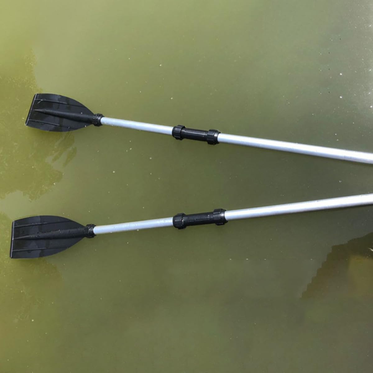 2pcs Portable Telescopic Aluminum Alloy Kayak Paddle J857