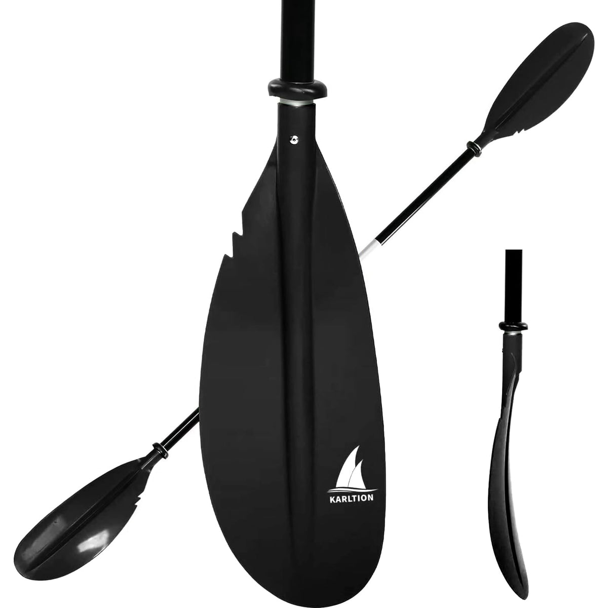 Adjustable 2 Pieces Aluminum Alloy Glass Fiber Kayak Paddle G30659