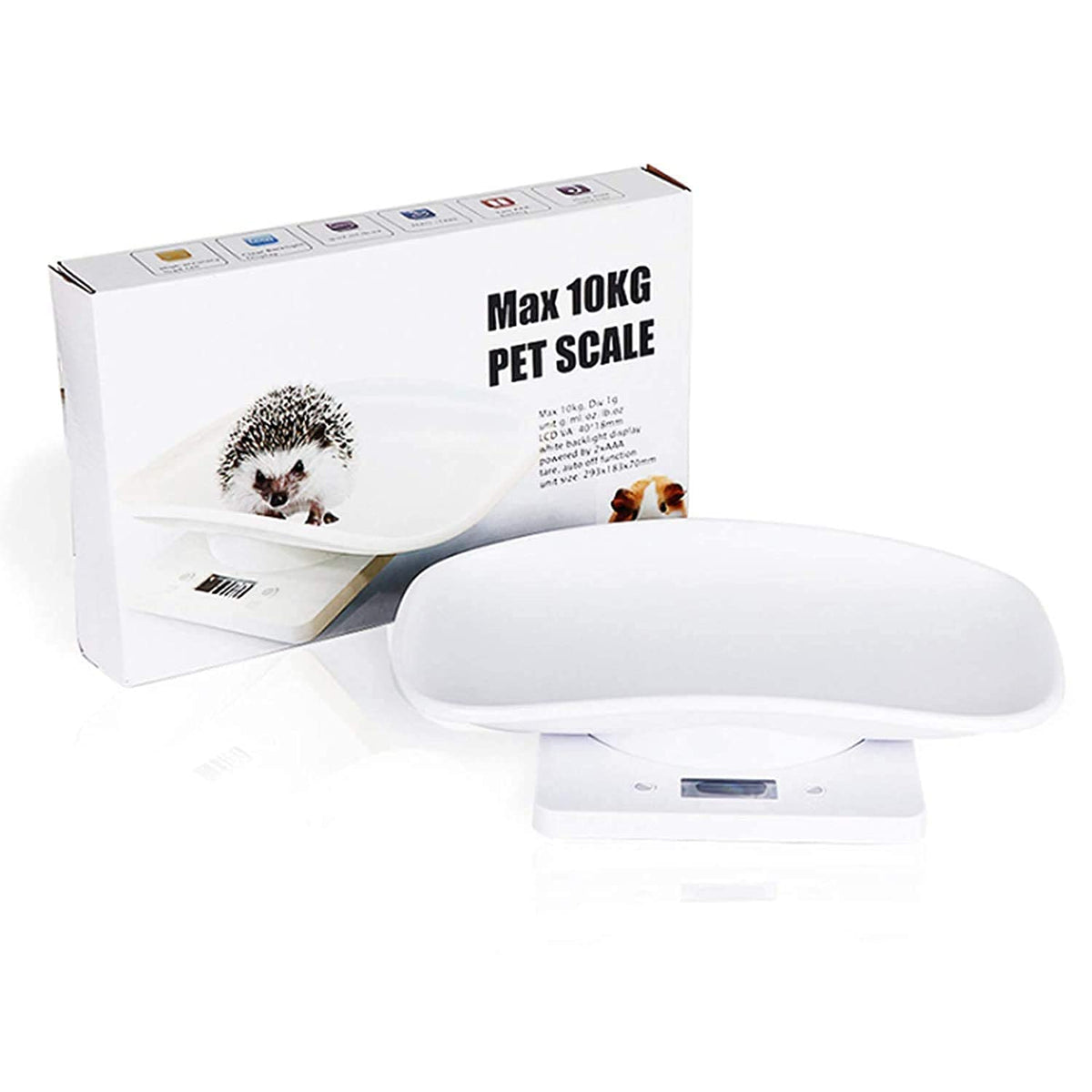 Digital Pet Scale 22 lbs Capacity White L270