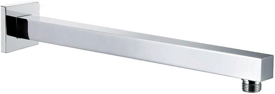 Brushed Nickel 16 Inches Shower Extension Arm with Flange, Pack of 2 Z385