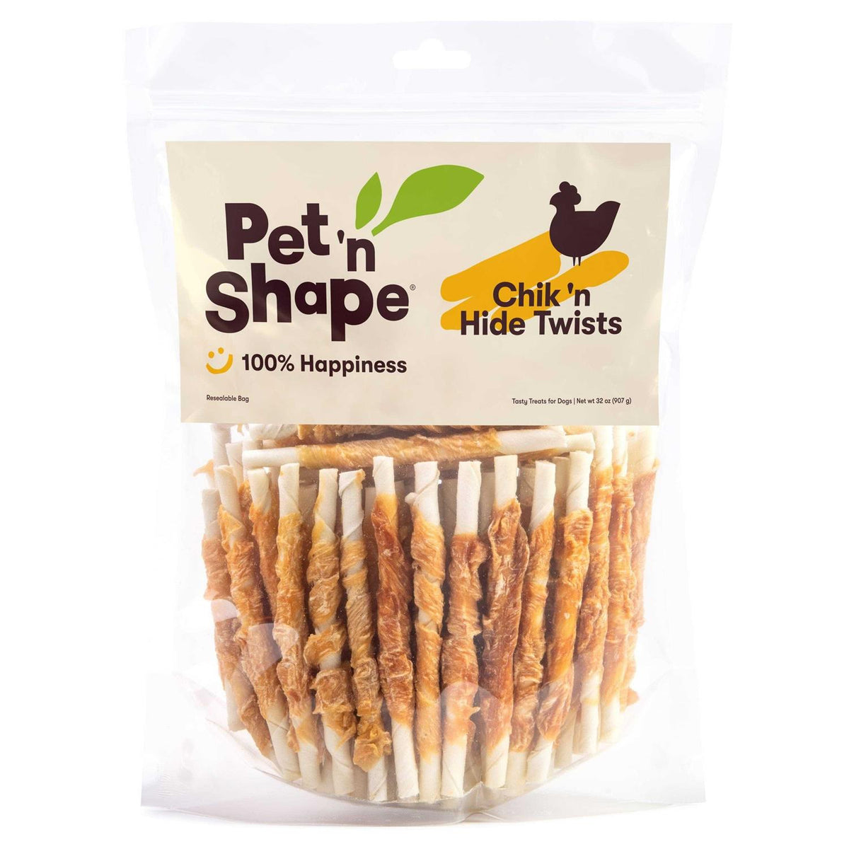 Chicken Hide Twists Dog Treats Q418