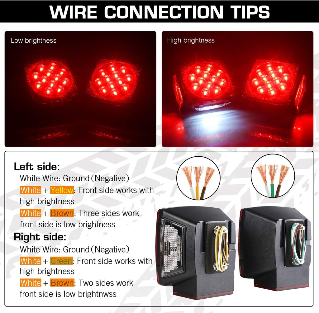 Submersible LED Trailer Light Kit D9408