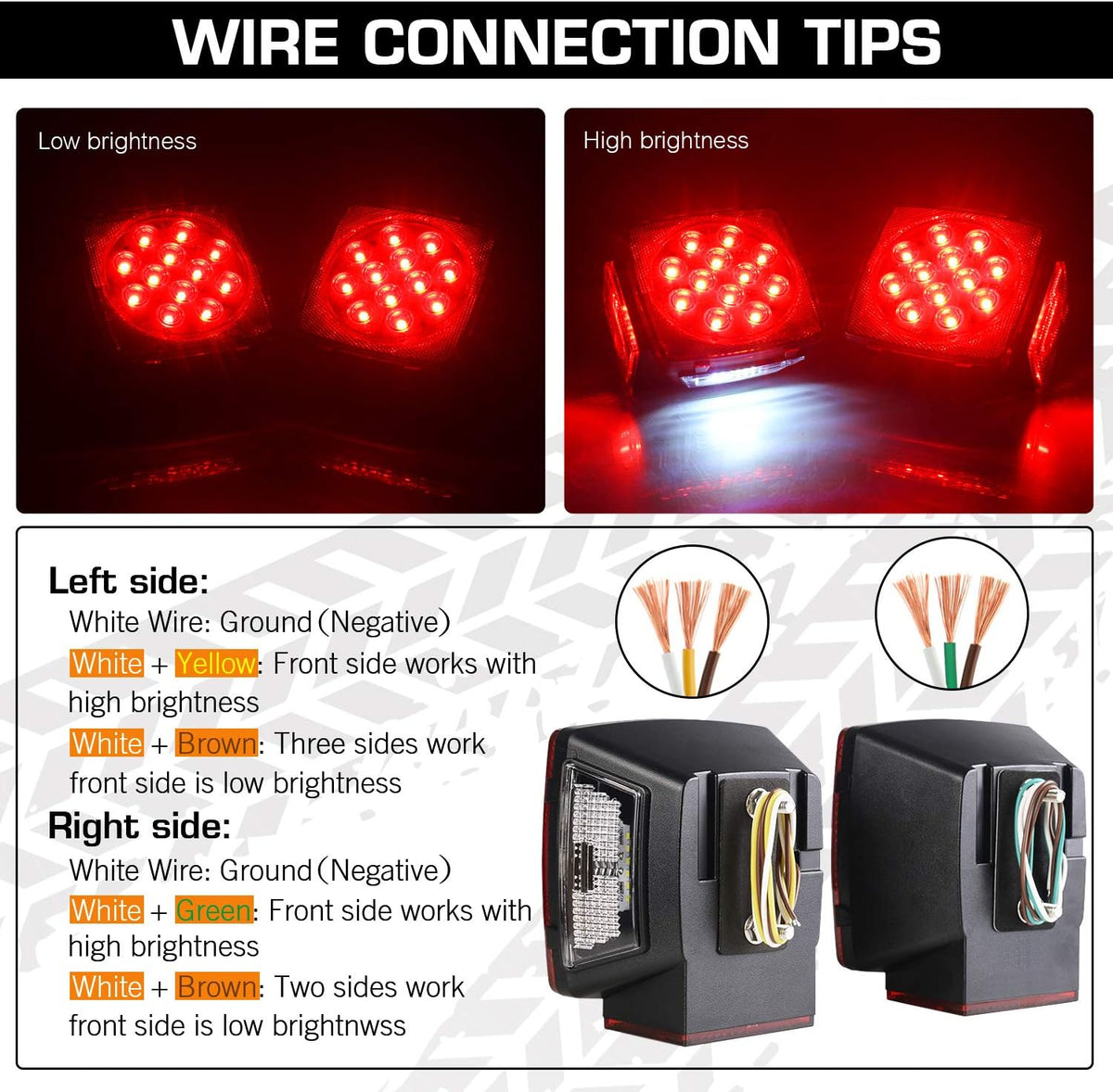 Submersible LED Trailer Light Kit D9408