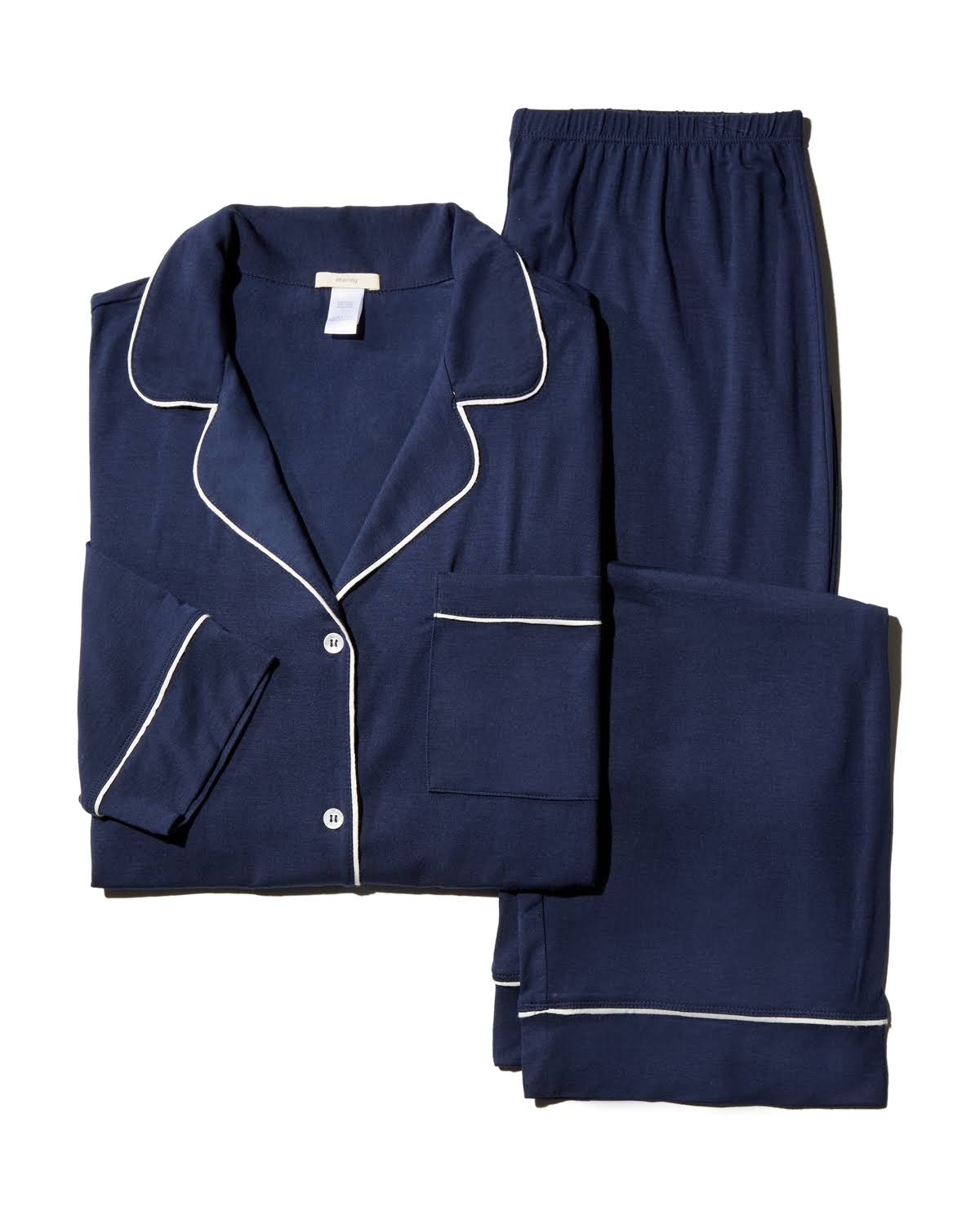 Artisanal Pink/Indigo Blue Long PJ Set Y3391