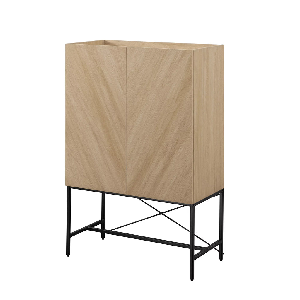 Contemporary 2-Door Accent Cabinet L180