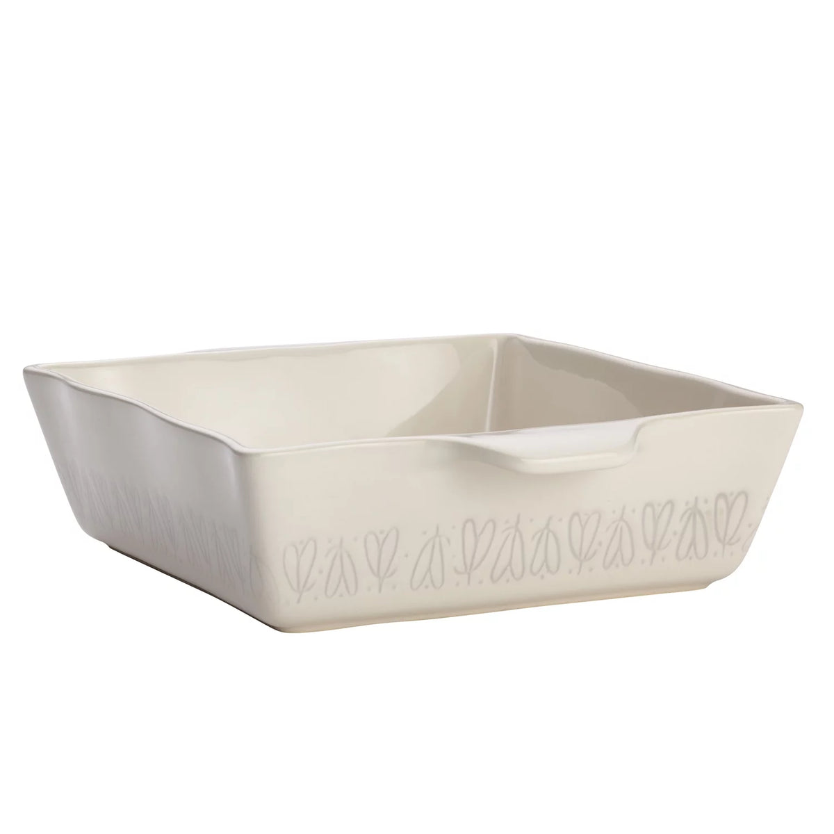 Stoneware Square Baker 8" x 8" Cream R625655