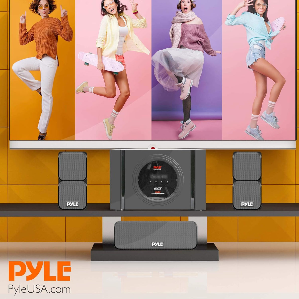 5.1 Channel Bluetooth Home Theater Speaker System with Subwoofer K5801