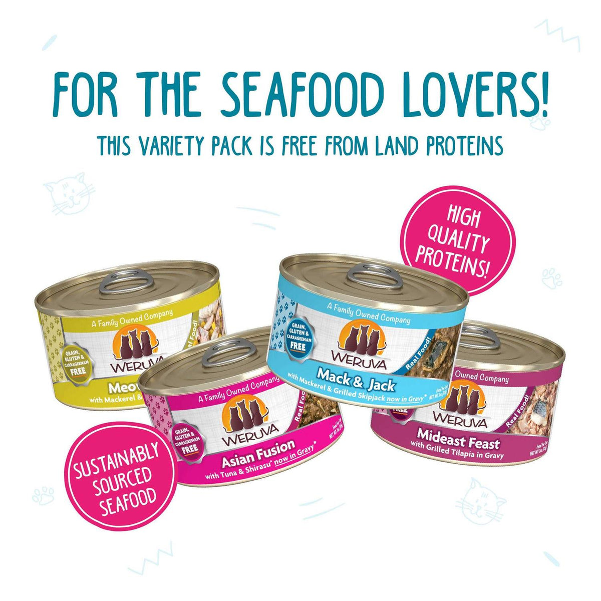 Seafood Wet Cat Food Variety Pack G3829