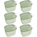 Rattan Plastic Weave Basket Storage Bins U13865