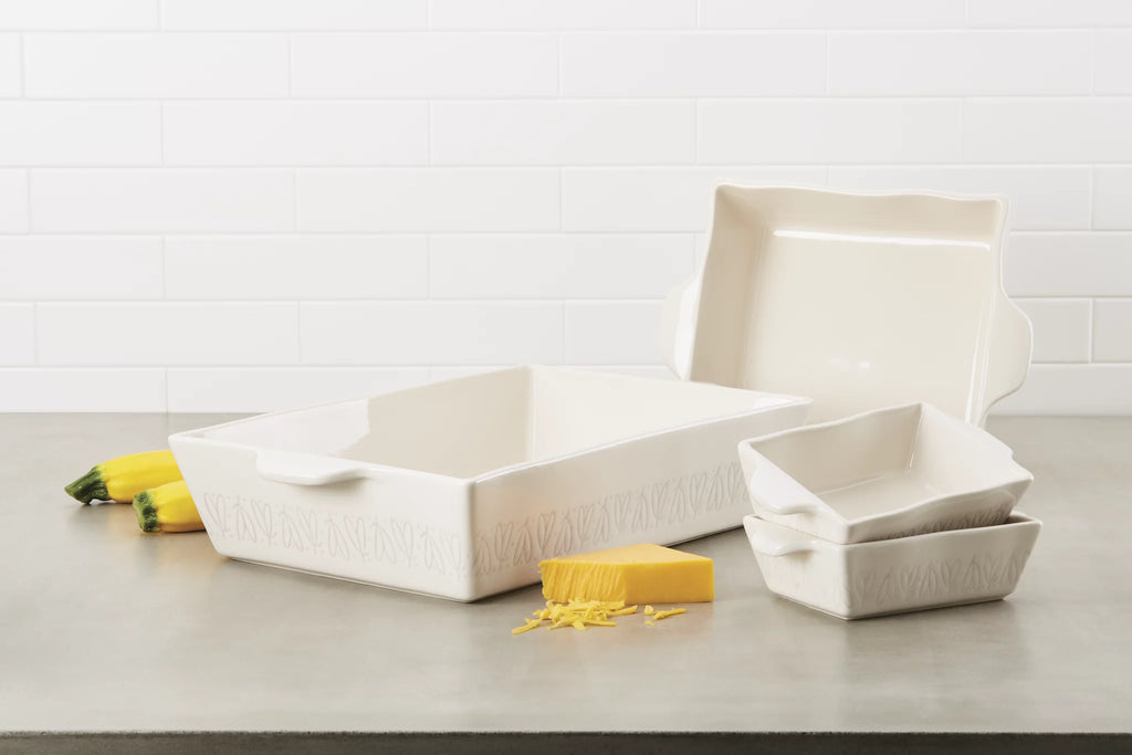 Stoneware Square Baker 8" x 8" Cream R625655